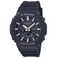 【CASIO 卡西歐】卡西歐G-SHOCK 農家橡樹電子錶-黑(GA-2100-1A)