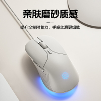英菲克B2有線滑鼠靜音無聲辦公游戲電競電腦筆記本人體工學機械