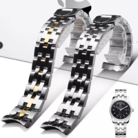 20mm 21mm Watch Chain Band For Tudor Glamour 5600 Series Watch Strap Solid Stainless Steel Safety Buckle Men's Bracelet