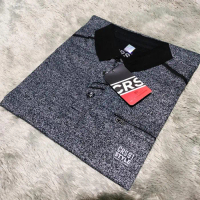 Kaos Kerah Fashion Pria CRS 91 Lengan Pendek Motif Poly Bercak Bintik SYROPEP Ukuran M - XXL (Terdap