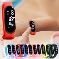 1pcs Waterproof Children Smart Watch Boy Girl Fashion LED Digital Wristwatches Silicone Sport Kids Watch Birthday Gift Bracelet