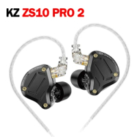 KZ ZS10 Pro 2 HiFi in Ear Earphone High-Performance Dynamic Driver Metal Noice Cancelling Sport Music Game Wired Headset