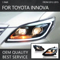 LED High Light Day Line Headlight Assembly Near High Beam Integration For Toyota Innova 2012 2013 2014 2015