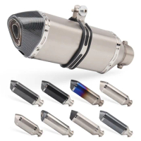 Motorcycle Exhaust Muffler 51mm with DB Killer For versys 650 gy6 exhaust tmax bws 125 cb650f cb1300 z900 burgman 400 yzf1000