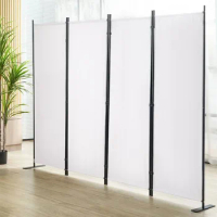 Room Divider Room Divider 4-Panel Folding Privacy Screen Room Partition Temporary Wall Divider Freestanding Home Free Shipping