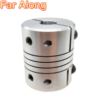 Aluminum Alloy Flexible Coupler Inner diameter 6x6 6x7 6x8 6x10 6x12 7x8 7x10 7x12 8x8 8x10 8x12 10x