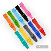 STRAP JAM TANGAN SWOT 19 MM STRAP JAM TANGAN SILICON STRAP JAM Blue Grey Pink Watch