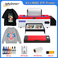 A3 DTF Printer For Epson L1800 DTF Transfer Printer Directly to Film DTF Printing Machine T shirt Printer For Clothes Hoodies