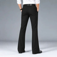 Babazeg Celana Formal Kantor BOOTCUT Pria Bahan Wool Soft Size 27 - 39 35 Bootcut Wool Hitam
