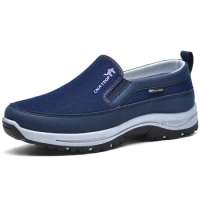 Orthopedic Loafers for Men Walking Comfortable Mesh Soft Loafer Shoes Flat Walking Boat Shoes