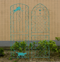 鐵藝網格支架戶外庭院花園裝飾月季植物鐵線蓮陽臺屏風攀爬藤花架