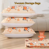 Vacuum Storage Bags,for Bedding,Pillows,Towel,Clothes Space Saver Travel Storage Bag,With Hand-electric-Pump,Vacuum Bag Package