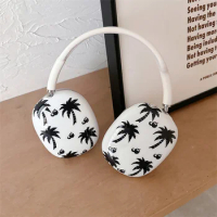 Cute Coconut Tree Flower Star Earphone Case For Apple Airpods Max Ear Cups Protective Cover Silicone Cases For Airpod Max Funda