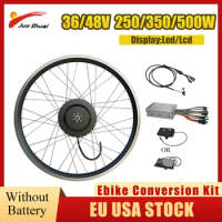 Electric Bike Conversion Kit 36/48v 250/350/500W Front Rear Brushless Gearless Hub Motor E-bike Conversion Kit with Controller