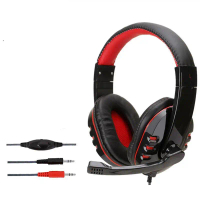 Aksesoris Handphone SOYTO Gaming Headphone Headset with Mic - SY733MV - Black/Red Viral