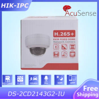 HIK 4MP Acusense IP Camera DS-2CD2143G2-IU Built-In Mic SD Card Slot Human And Vehicle Classification Surveillance IP Camera APP