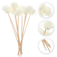 10pcs Small Chrysanthemum Scented Cane Rattan Reed Sticks Natural Fragrance Straight Reed Diffuser Aroma Oil Diffuser Sticks