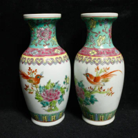 Garden Ceramic Vases For Flowers Small Bird Rose Chinese Antique Vase Colorful Vase Tall