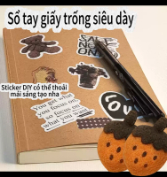 Sổ bìa đen cổ điển B5, sổ dày, thiết kế đơn giản, sổ tay trắng siêu dày dành cho sinh viên đại học, 