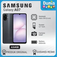 HP Samsung Galaxy A07 4/64GB Black | 6.7” Display | 5000mAh - Garansi Resmi