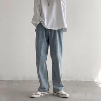 闊腿褲 寬鬆 直筒 牛仔褲 修身 顯瘦 落地褲 牛仔褲男 直筒褲 牛仔寬褲 闊腿長褲