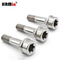 HRMin Gr5 titanium wheel lug bolt screw M14x1.5x52-67mm Torx with key for Ferrari car 10ps and 20ps