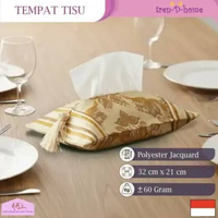 Tren-D-home - Tempat sarung tisu motif bordir jacquard rumbai ruang tamu rumah penyimpanan tissue bo