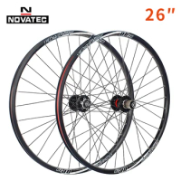 Novatec mountain bike wheelset 26inch D041/D042 4 bearing 7-12speed 32H V /Disc brake DP20/DH19 aluminum alloy bicycle wheel