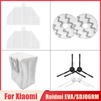 Mop Cloth Dust Bag Hepa Filter Side Brush Parts For Xiaomi Roidmi EVA Self-Cleaning Emptying Robot Vacuum/SDJ06RM Vacuum Cleaner