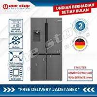 [GARANSI RESMI] BOSCH KFI96AXEA Kulkas French Door Bottom Freezer Multi Door 574L | Ice & Water Disp