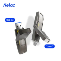 Netac 128gb 256gb USB 3.2 Gen2 Flash Drive US5 Encrypted USB Disk Type C Pendrive 512gb 1tb SSD USB Stick Memory