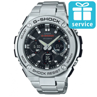 CASIO G-SHOCK 絕對強悍防震分層防護構造雙顯錶(GST-S110D-1A)