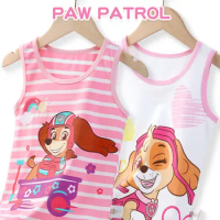 2024 original Paw Patrol 2Pcs/set Girl's vest Liberty Skye Summer A Type Cotton sleeveless inner wear baby's outer wear sling