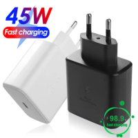 PD45W Desktop Mobile Phone Fast Charger Universal Laptop Phone Charger Adapter for IPhone 15 14 Samsung Xiaommi US/EU Chargers