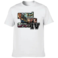 Grand Theft Auto IV T-Shirts GTA 6 Print Men Women Fashion Casual O-Neck Short Sleeves T Shirt Harajuku Unisex Tees Top Clothing