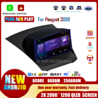 Car Radio Android 14 For Ford Fiesta 2009 - 2014 Multimedia Player Navigation GPS DSP Wireless Carplay 4G WIFI NO 2DIN 9"Screen