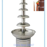 6 tier Stainless steel commercial chocolate fondue fountain melted dipping machine maker for wedding birthday party hotel