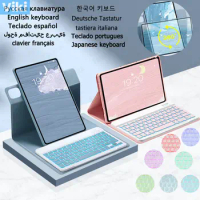 360° Rotation Tablet Case for Xiaomi Redmi Pad Keyboard Case 2022 Backlit Keyboard Teclado for Funda Redmi Pad Cover 10.61''