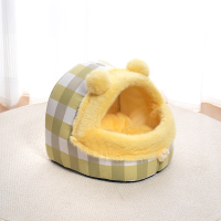 Semi-Enclosed Autumn and Winter Cat House Warm Removable WashableSupplies Dog House All-SeasonHouse 