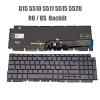 Russian Keyboard for DELL G15 5510 5511 5515 5520 With Backlit