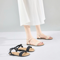 Giày Sandal Nữ MWC E187 - Sandal Nữ Đế Bệt Quai Ngang Thanh Lịch