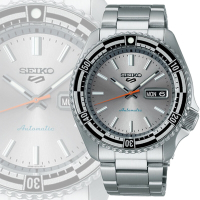 SEIKO 精工 Seiko 5 Sports SKX現代詮釋版 復刻機械錶-銀42.5mm SRPK09K1/4R36-15E0N _SK028