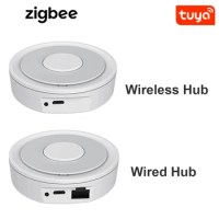 Tuya Smart ZigBee Hub Gateway Smart Home Bridge Smart Life APP Wireless Remote Controller Works with Alexa Google Home
