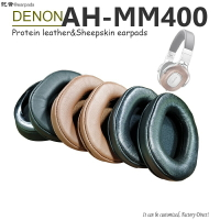替換耳機denon AH-MM400耳墊蛋白皮羊皮耳機耳罩海綿套耳機配件