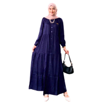 GAMIS KAMILA  ll GAMIS SUSUN RAYON TWILL PREMIUM FULL KANCING POLOS BUSUI FRIENDLY DESAIN KEKINIAN D