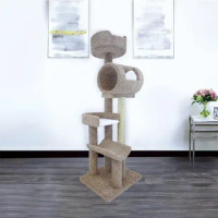 Solid Wood Cat Climbing Tower Cat Tree Tree for Cats Supplies Pet Products