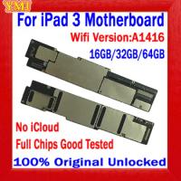 Original Unlock Clean ICloud A1416 Wifi and A1430/A1403 3G Version For IPAD 3 Mainboard 16G/32G/64G Logic Board 100% Tested Work