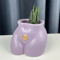 Art Body Flower Pot Succulent Pot Ceramic Planter Home Decor Indoor Decoration Desktop Ornaments Bonsai Plant Pot
