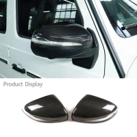 For Mercedes-Benz G Class 2019-2020 G500 G63 W463 G65 Real Carbon Fiber Car Rearview Mirror Cover Sticker Decorative Accessories