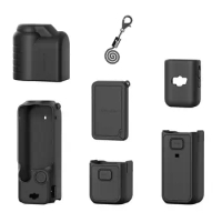 Silicone Protective Case Set For DJI OSMO Pocket 3 Screen Lens Protection Cover with Anti-lost Rope Camera Accessories